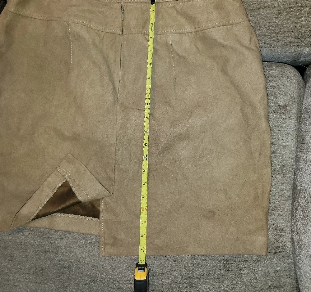 Venezia Jeans Chic Tan Pencil Skirt